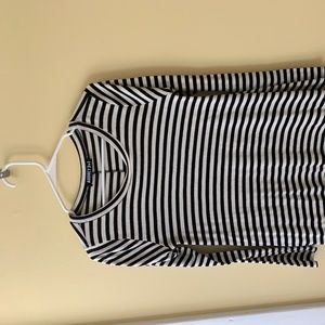 Black and White striped dress